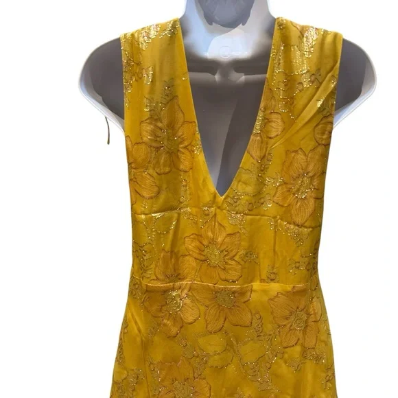 Rumored Paradise Midi Dress Golden Hour Medium New with Tags - Picture 14 of 16